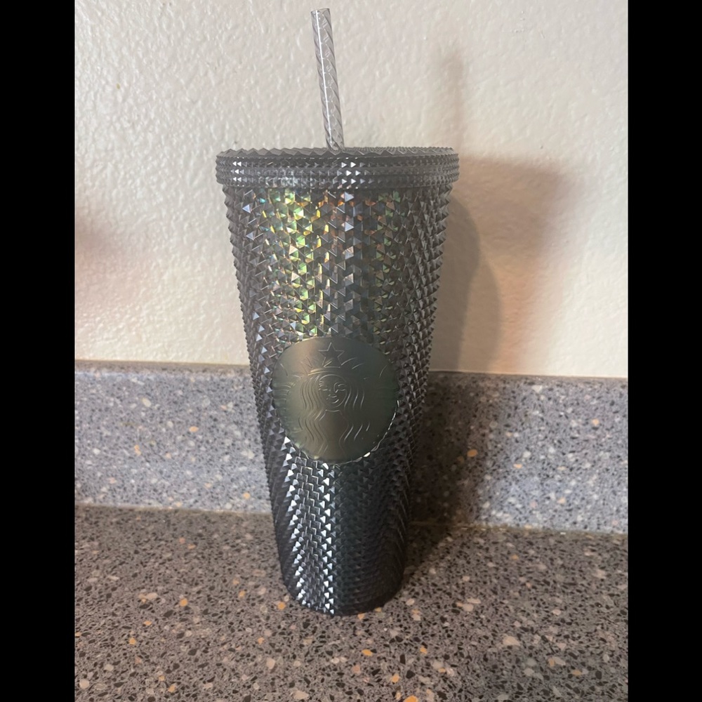 NWT Starbucks Black Iridescent Studded Tumbler